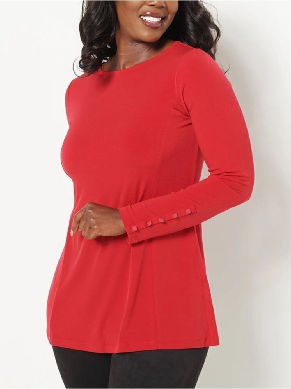 Susan Graver EveryDay Regular Liquid Knit Tunic